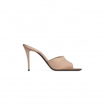 YSL ROMY MULES IN SATIN CREPE 8092299QN002731